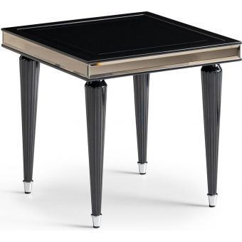 AICO Michael Amini La Francaise Side Table Black Ice