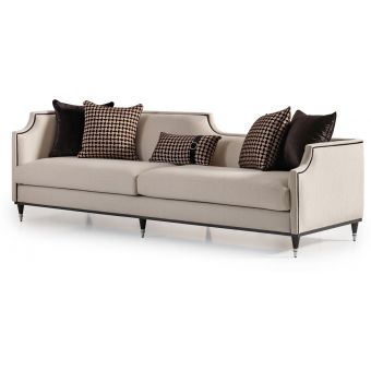 AICO Michael Amini La Francaise Mansion Sofa Cafe Black