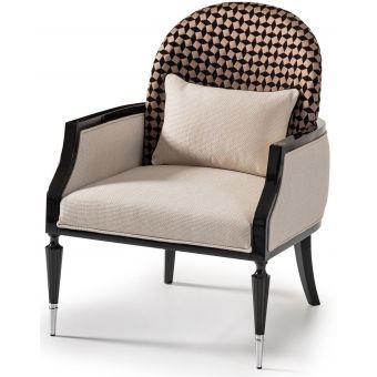 AICO Michael Amini La Francaise Accent Chair Cafe Black