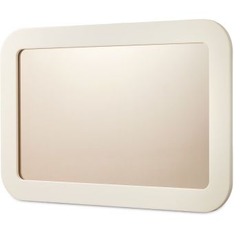 AICO Michael Amini Lisbon Wall Mirror Silken Matte Cream