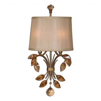 Uttermost Alenya 2 Light Gold Wall Sconce