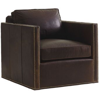 Lexington Shadow Play Hinsdale Leather Swivel Chair 9615-71 (Grade 6)