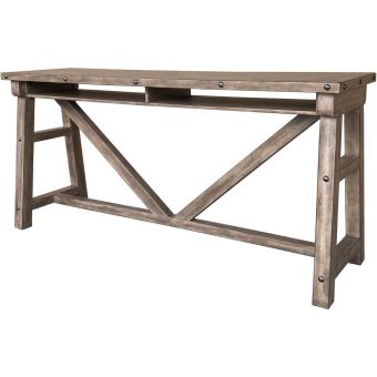 Parker House Lodge Console Table in Siltstone