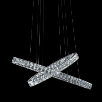 AICO Michael Amini Lighting Crossover Led Chandelier