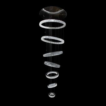 AICO Michael Amini Lighting Interstellar Led Chandelier, Large