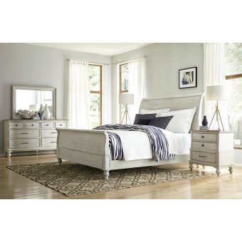 American Drew Litchfield Hanover Sleigh Bed, King