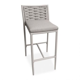 Couture Jardin Loop Barstool, Greige