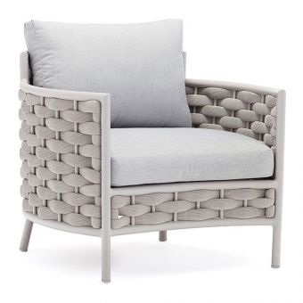 Couture Jardin Loop Armchair, Greige