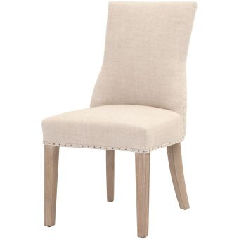 Essentials For Living Essentials Lourdes Dining Chair in Bisque French Linen - Set of 2