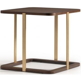AICO Michael Amini Amora Side Table - Eggshell Walnut