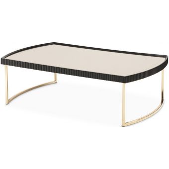 AICO Michael Amini Lisbon Cocktail Table Silken - Matte Black