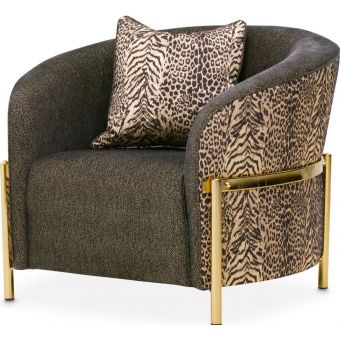 AICO Michael Amini Lisbon Chair - Onyx Gold