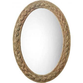 Jamie Young Co Lark Braided Oval Mirror