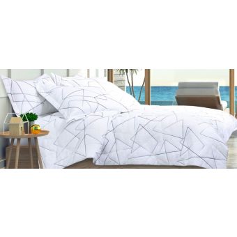 AICO Michael Amini Lennox 6pc King Comforter Set - White