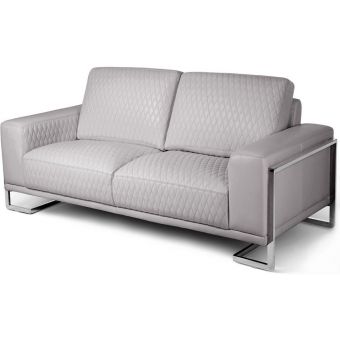 AICO Michael Amini Mia Bella Gianna Loveseat - Light Grey