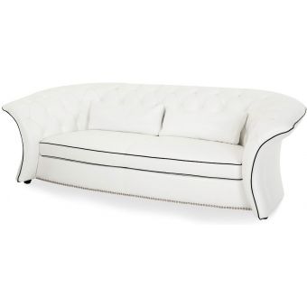 AICO Michael Amini Mia Bella Molisa Leather Sofa