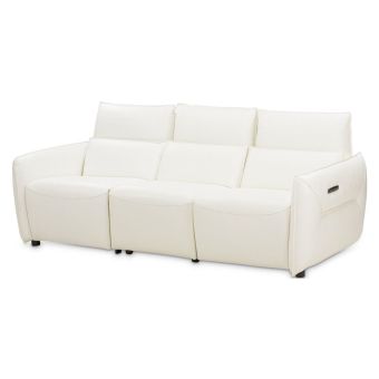 AICO Michael Amini Mia Bella Verona 3pc Sectional Sofa in Snow White