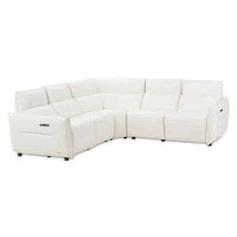 AICO Michael Amini Mia Bella Verona 5pc Sectional Set in Snow White