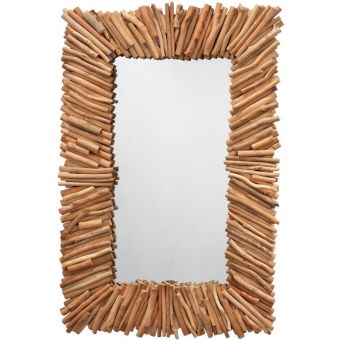 Jamie Young Co Driftwood Rectangle Mirror