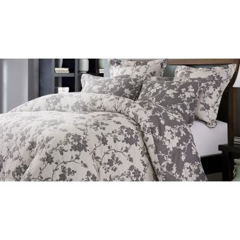AICO Michael Amini Mika 6pc King Duvet Set - Dove