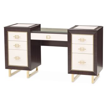AICO Michael Amini Belmont Place Vanity Desk in Espresso