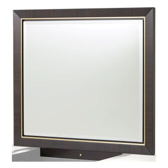 AICO Michael Amini Belmont Place Vanity Mirror with LED Lighting in Espresso