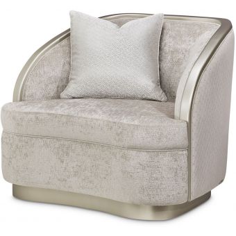 AICO Michael Amini Lanna Matching Chair Storm Silver Mist