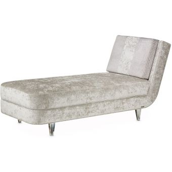 AICO Michael Amini Lanna Armless Chaise Storm Silvert Mist