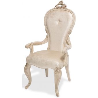 AICO Michael Amini Platine De Royale Arm Chair Champagne