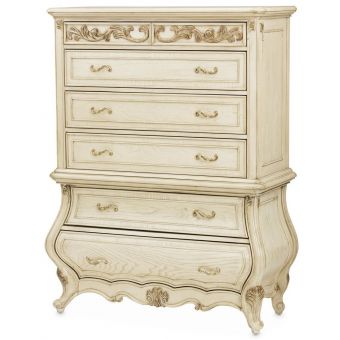 AICO Michael Amini 6 Drawer Vertical Storage Cabinet Chest of Drawers