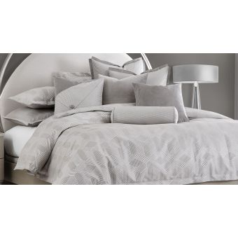 AICO Michael Amini Nouveau 9pc Queen Duvet Set - Dove