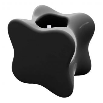 Vondom Pal 23.5"H Lacquered Planter in Black