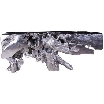 Phillips Collection Freeform Console Table, Silver Leaf, Large