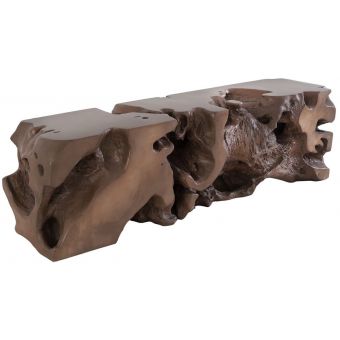 Phillips Collection Freeform Bench, Bronze