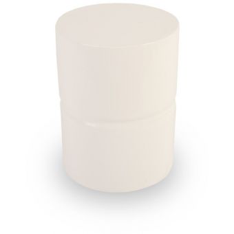 Phillips Collection Stacked Stool, Gel Coat White