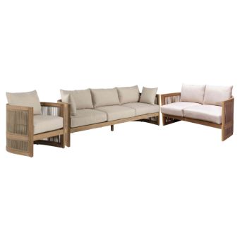 Panama Jack Outdoor Cabo Sofa Set with Cushions - Standard