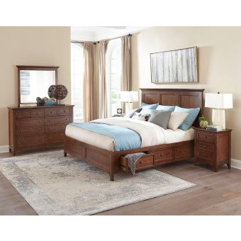Intercon Furniture San Mateo Storage Bedroom Set in Tuscan