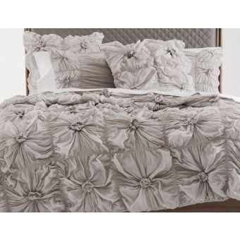 AICO Michael Amini Savanna 6pc King Comforter Set - Stone