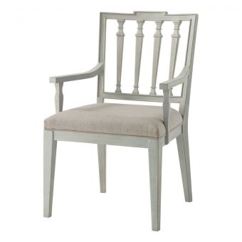 Theodore Alexander Tavel The Tristan Dining Armchair in Elsa