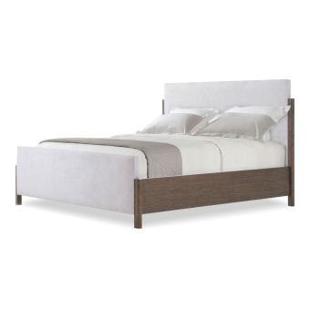 Theodore Alexander Urbane Upholstered US Queen Bed in Campfire