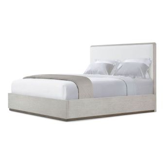 Theodore Alexander Spencer St. James Upholstery US King Bed in Argento
