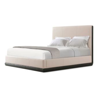 Theodore Alexander Repose Upholstered Cali King Bed in Charcoal Oak