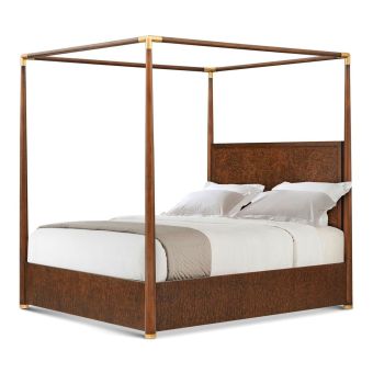 Theodore Alexander Kesden Poster Cal King Bed in Pyramid Brown