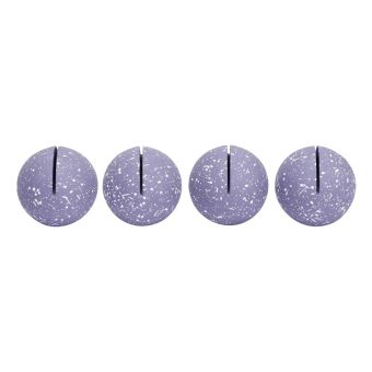 TOV Furniture Gabby Speckled Purple Round Card Holder - Set of 4