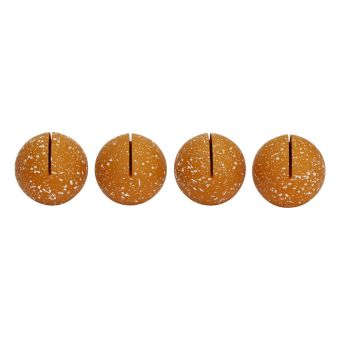 TOV Furniture Gabby Speckled Terracotta Round Card Holder - Set of 4