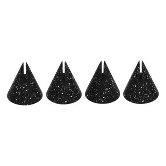TOV Furniture Gabby Speckled Black Cone Card Holder - Set of 4