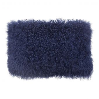 TOV Furniture Tibetan Sheep Long Blue Pillow