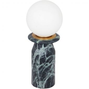 TOV Furniture Globe Lamp - Malachite Green Marble
