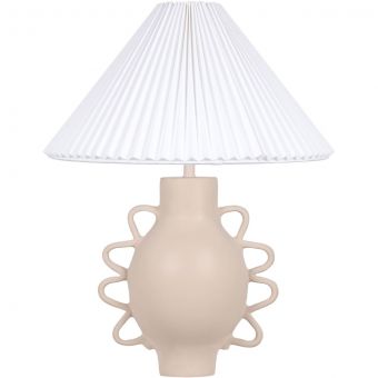 TOV Furniture Hazza Pleated Table Lamp - Cream
