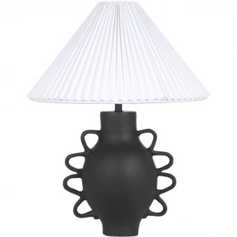 TOV Furniture Hazza Pleated Table Lamp - Black